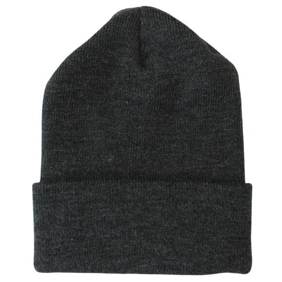 Carhartt A18 Beanie Hat OSFA Dark Gray Knit Cuffed Workwear Made in Canada - Picture 2 of 6